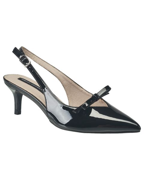 Женские туфли French Connection True Religion Ladies Quinny Slingback Kitten Heel, цвет: Чёрный