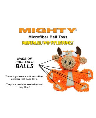 MIGHTY- Microfiber Ball Jr Monster & Jr Duck - Combo Pack, Durable Dog Toys