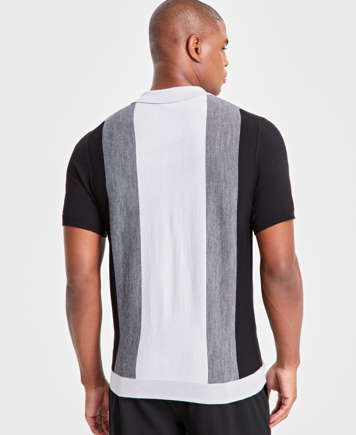 Alfani Men's Colorblocked Polo Sweater, Created for Macy's
