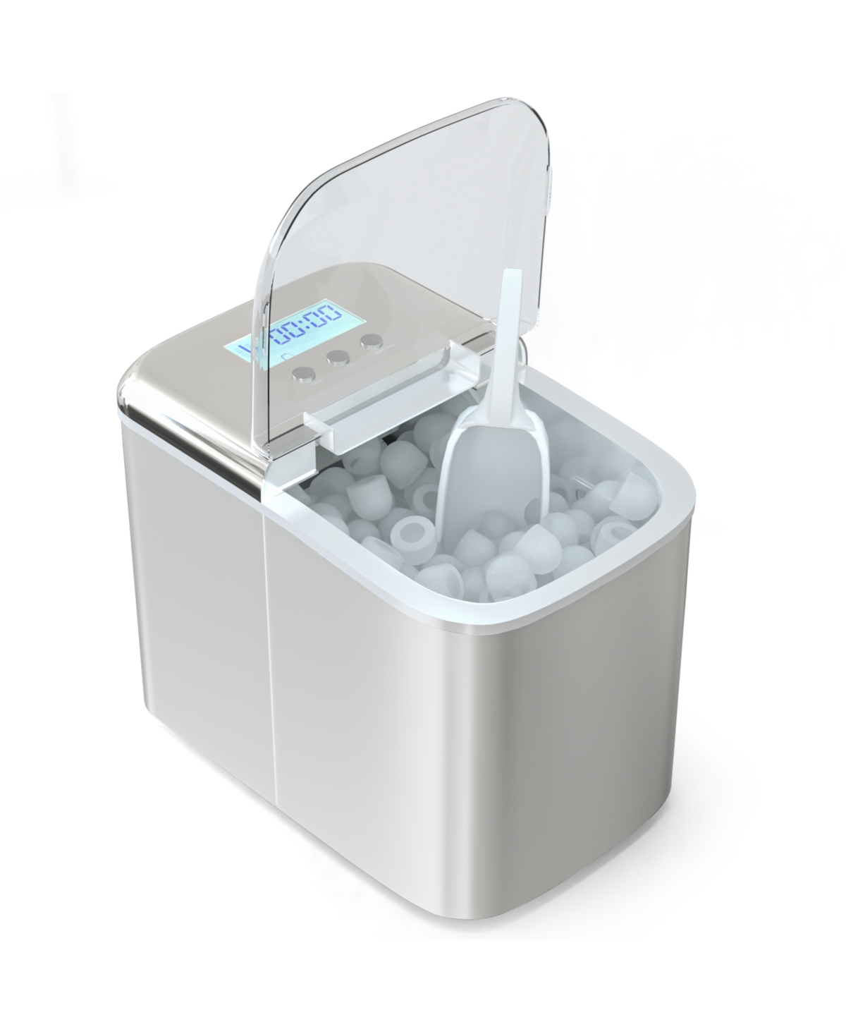 Sugift 26 lbs Countertop Lcd Display Ice Maker with Ice Scoop