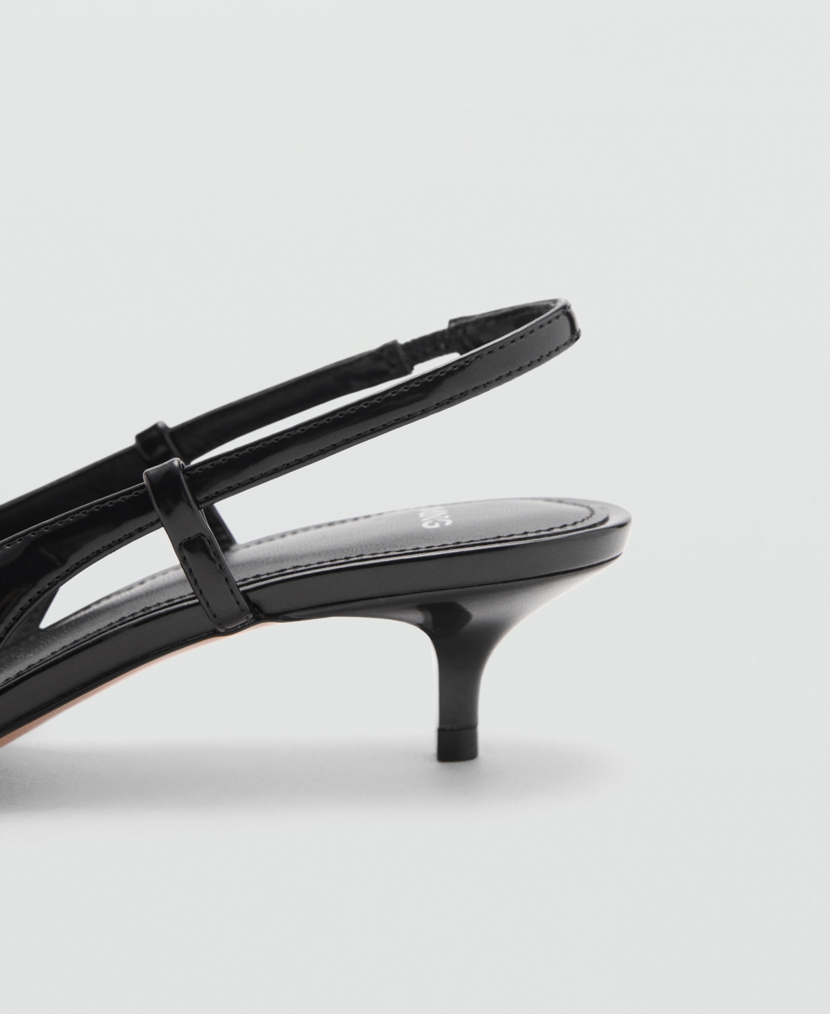 Mango Women's Buckle Detail Slingback Heeled Shoes