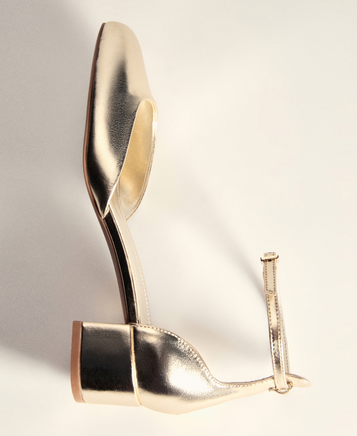 Mango Women's Patent Leather-Effect Heeled Shoes