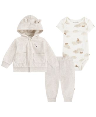 Baby Boys Jacket, Bodysuit and Pants, 3-Piece Set