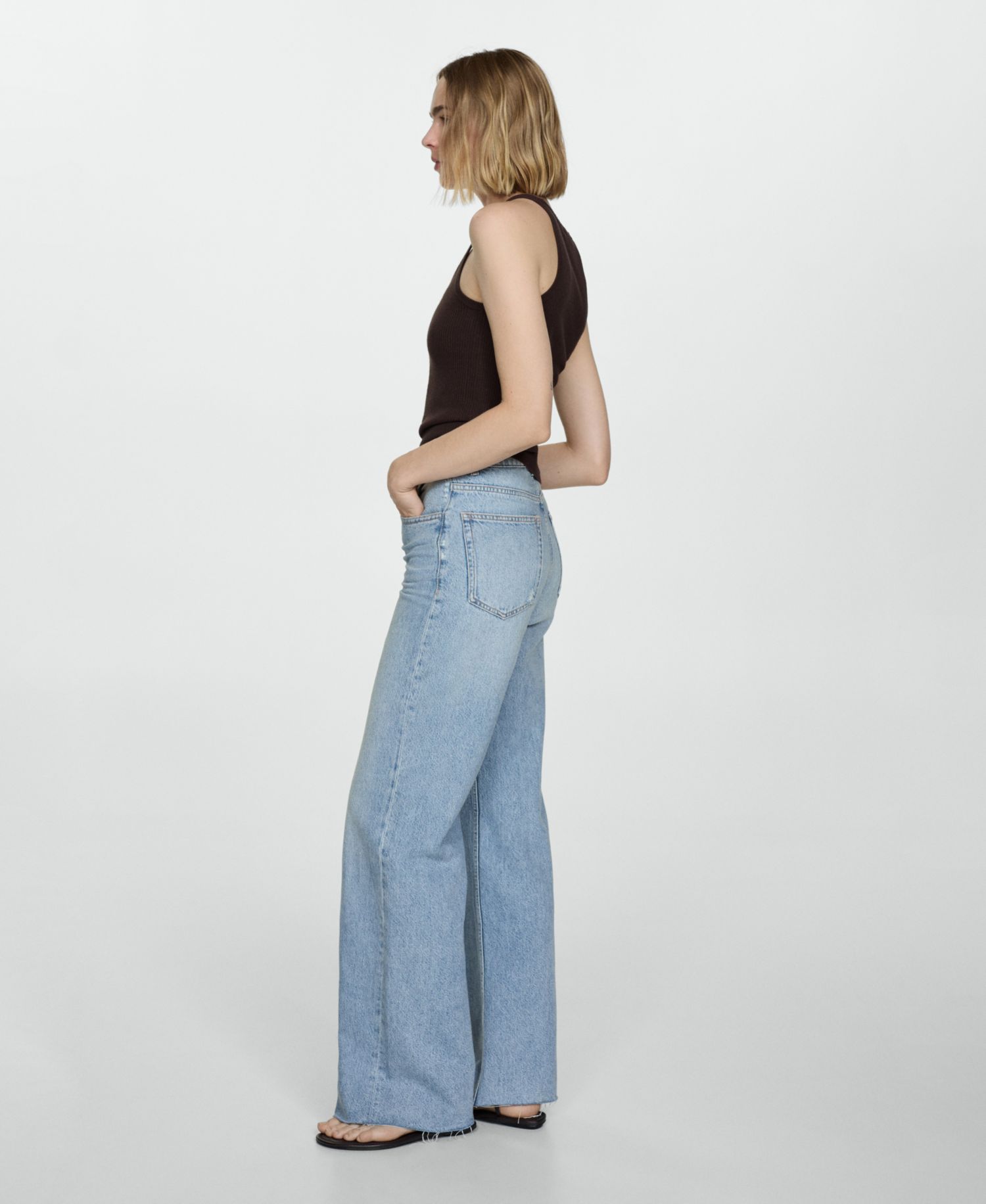 Women's Danila Medium-Rise Wide Leg Jeans