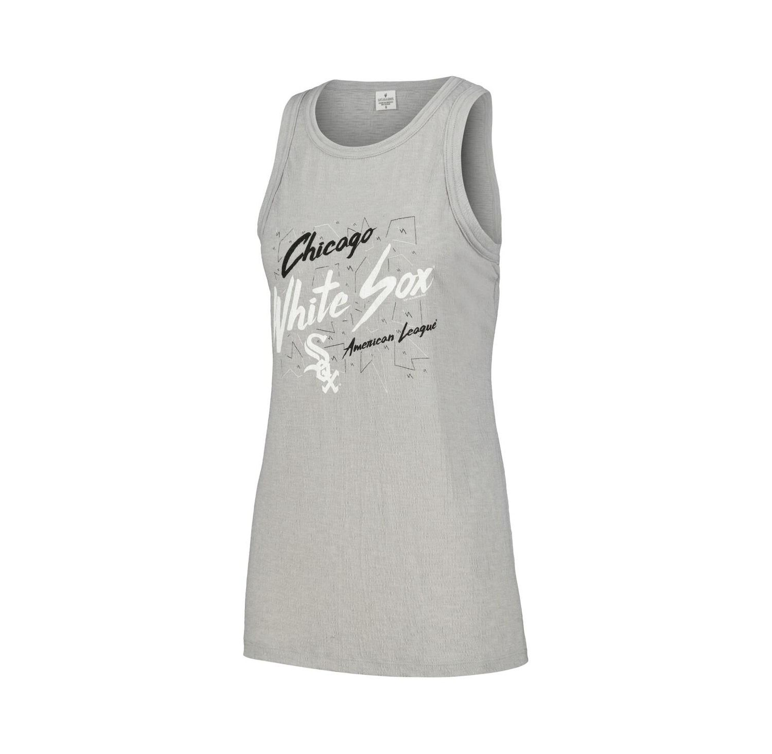 Women's Gray Chicago White Sox Gauze High Neck Tank Top