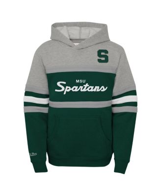 Big Boys and Girls Green Michigan State Spartans Head Coach Hoodie
