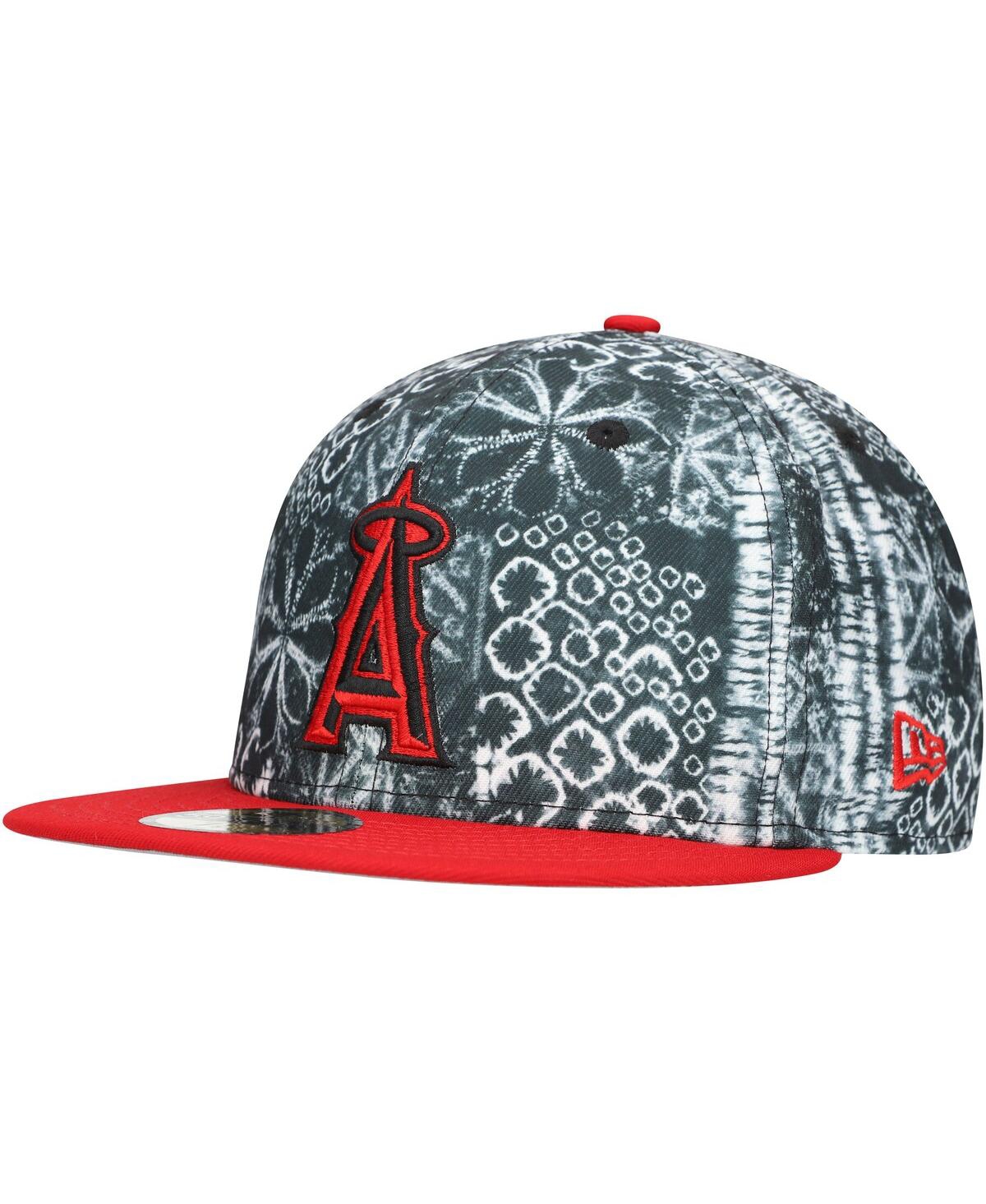 Men's Black Los Angeles Angels Sands 59FIFTY Fitted Hat - Black