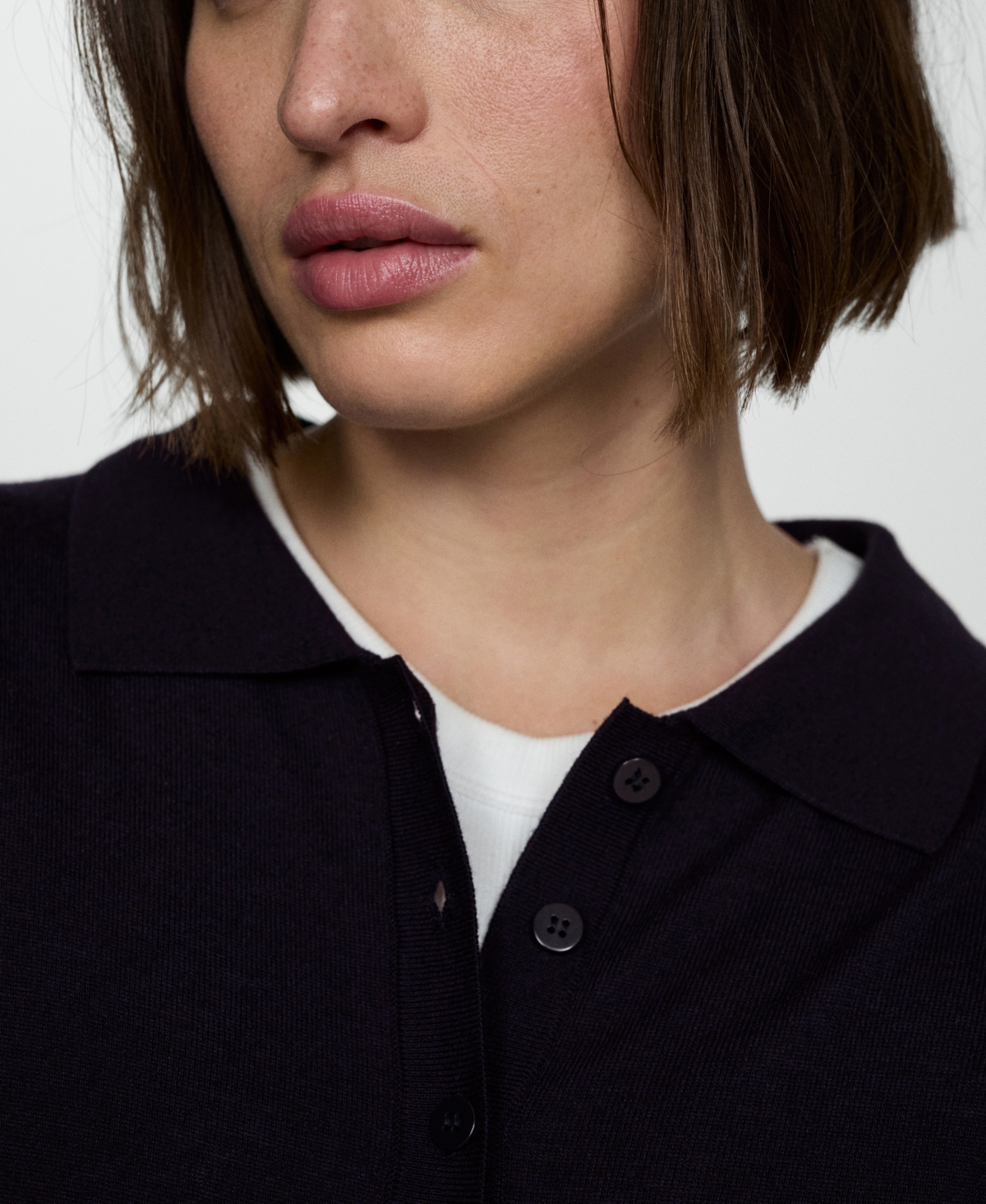 Mango Women's Polo-Neck Cardigan