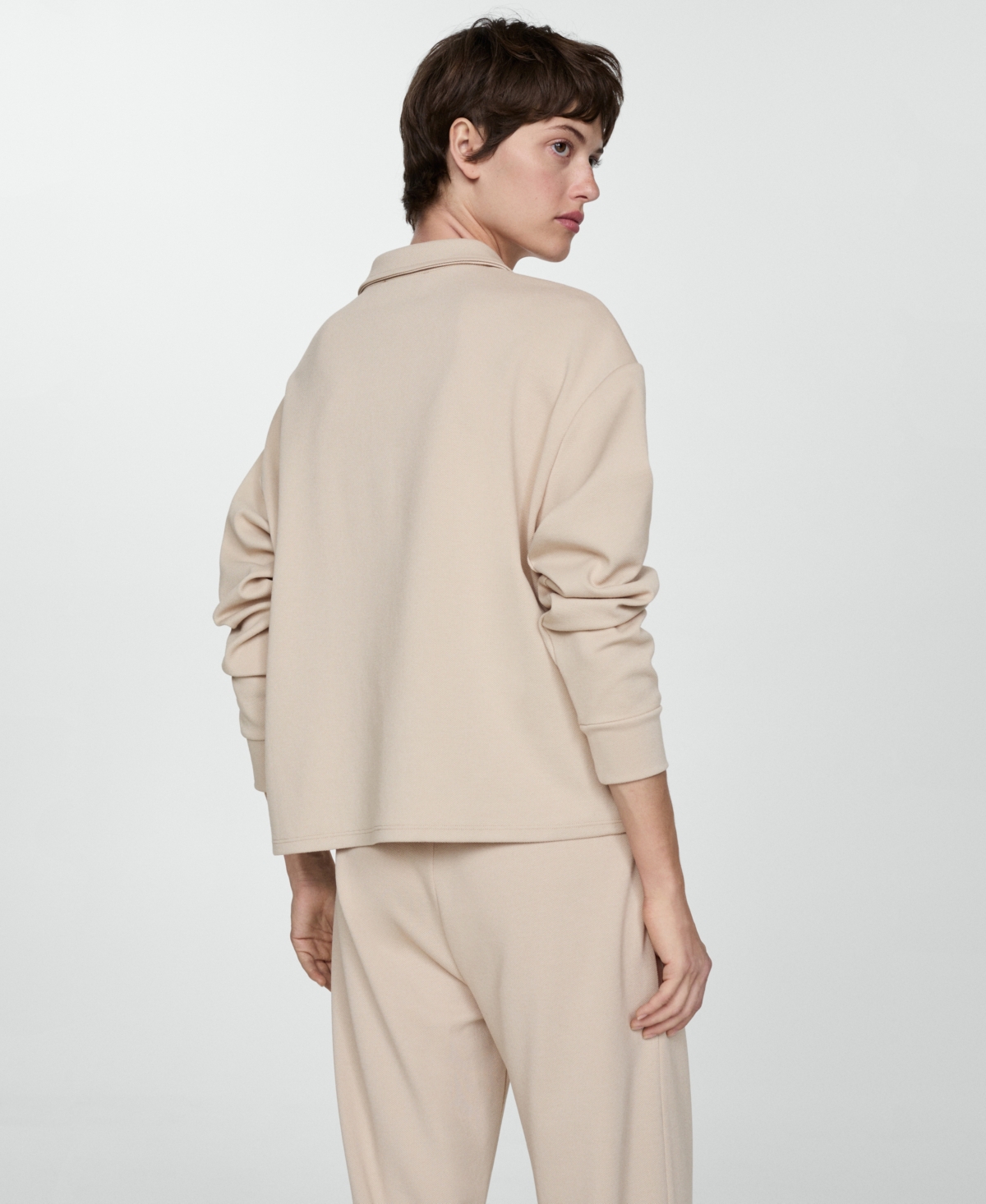 Mango Women's Polo-Neck Sweatshirt