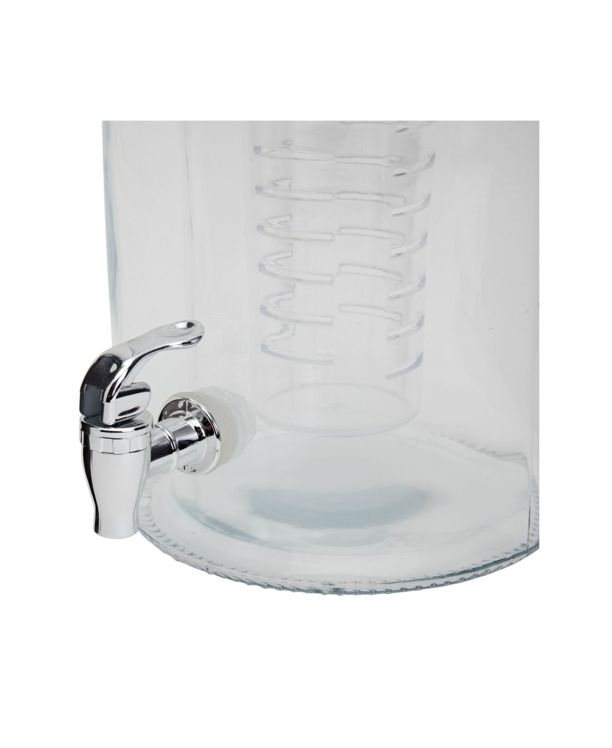 Mason Craft & More 1.5 Gallon Glass Drink Dispenser With Infuser And Screw-off Wide Lid In Clear