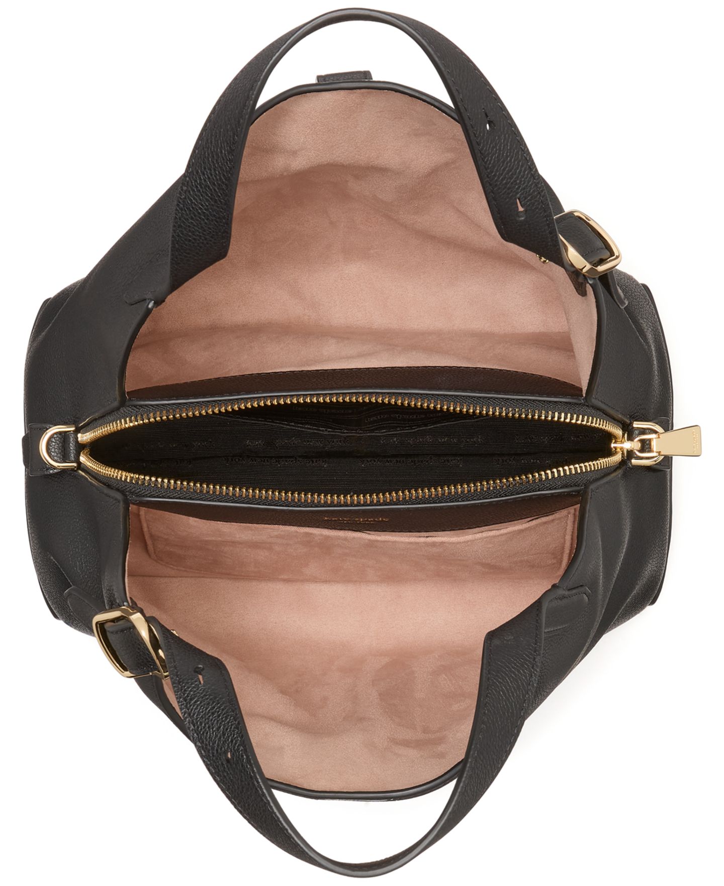 Женская сумка kate spade new york Deco Small Pebbled Leather Crossbody, цвет: Чёрный — фото 5