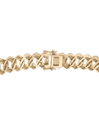 Men's Diamond Curb Link Bracelet (1 ct. t.w.) in Sterling Silver