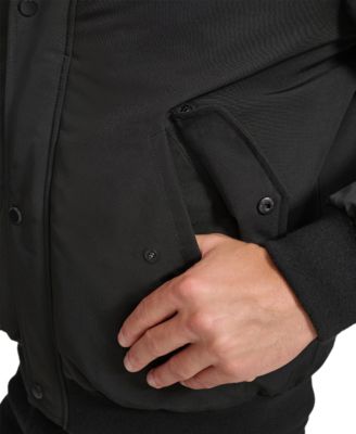 Men's Arctic Faille Parka Bomber with Sherpa lined Hood