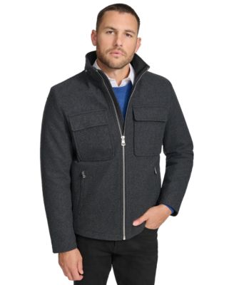 Men's Hipster Full-Zip Jacket with Zip-Out Hood