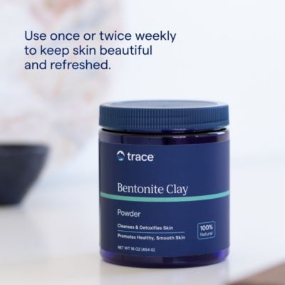 Bentonite Clay: 100% natural deep-cleansing face & body mask for clear skin. Removes impurities. 16 oz (15 servings).