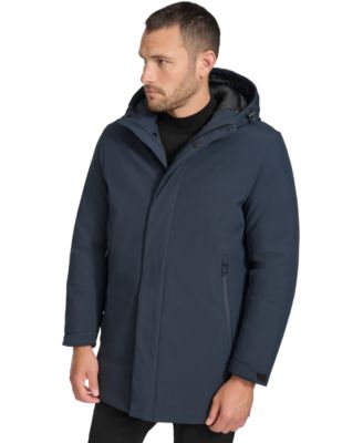 Calvin Klein - Men's Flextech Stretch Water-Resistant Hooded Stadium Jacket