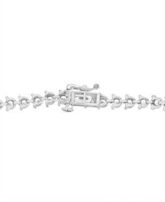 Diamond Tennis Bracelet (2 ct. t.w.) in 10k White Gold, Created for Macy's