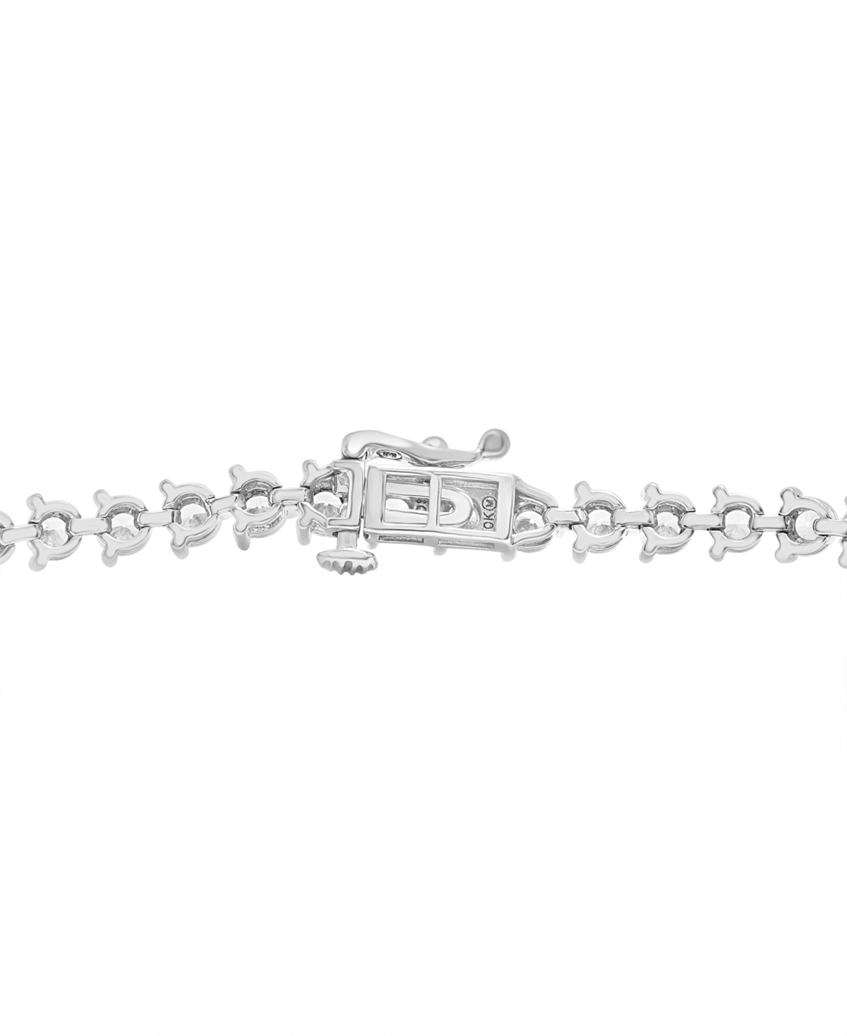 Wrapped In Love Diamond Tennis Bracelet (2 Ct. T.w.) In 10k White Gold, Created For Macy's In White Gold