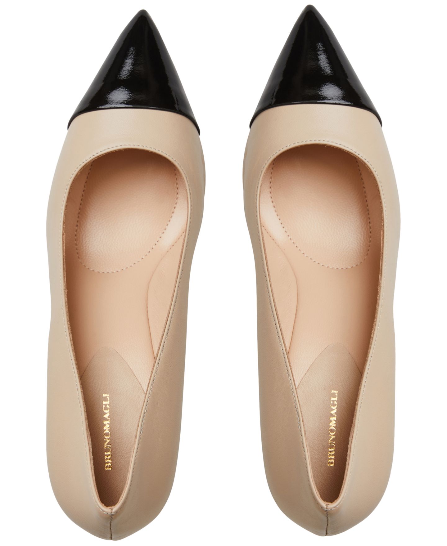 Женские туфли Bruno Magli Tara Capped-Toe, цвет: Чёрный — фото 8
