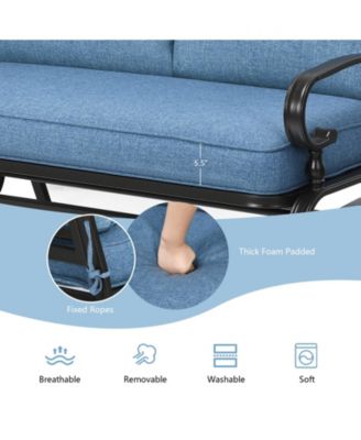 Outdoor Swing Glider Chair with Comfortable Cushions