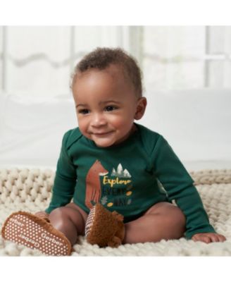 Baby Boys Long Sleeve Onesies Bodysuits, 6-Pack