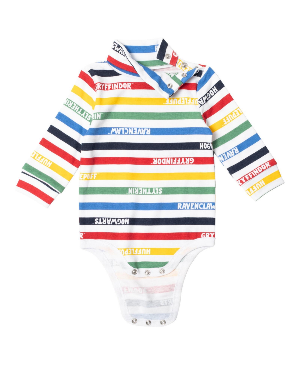 Harry Potter Baby Boys Gryffindor Hufflepuff Ravenclaw Slytherin Baby 2 Pack Turtleneck Bodysuits to -/ gray