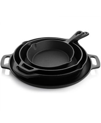 12 Piece Round PreSeasoned Cast Iron Cookware Set