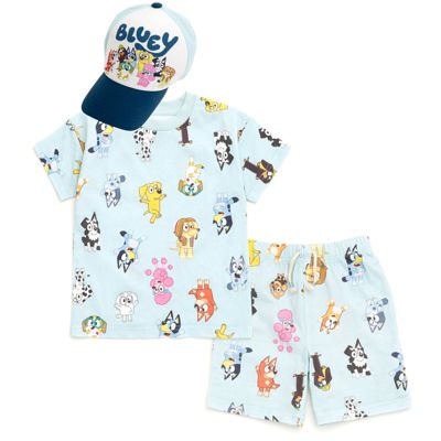 Toddler Boys (2T-5T) T-Shirt and Shorts Set with Hat