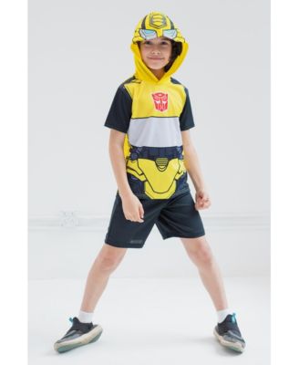 Toddler Boys Athletic Pullover T-Shirt Mesh Shorts Outfit Set