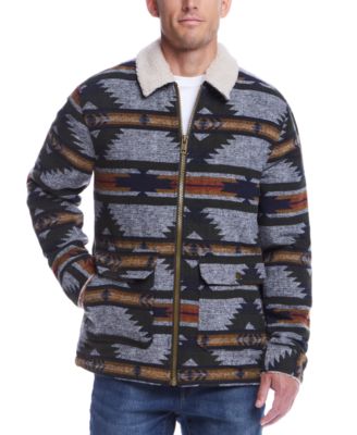 Weatherproof Vintage Men's Printed Sherpa-Lined Jacket Macy's