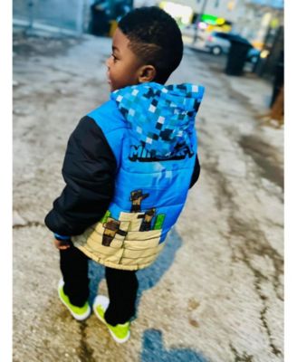 Boys Zip Up Winter Coat Puffer Jacket