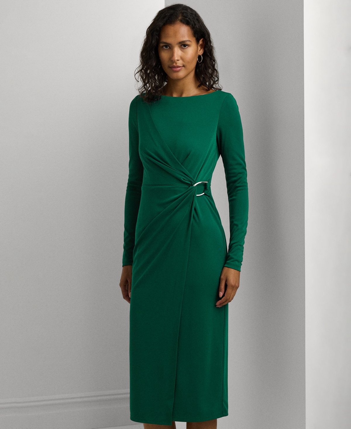Lauren Ralph Lauren Women's Jersey Long-Sleeve Cocktail Dress