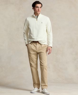 Men's Estate-Rib Cotton Quarter-Zip Pullover