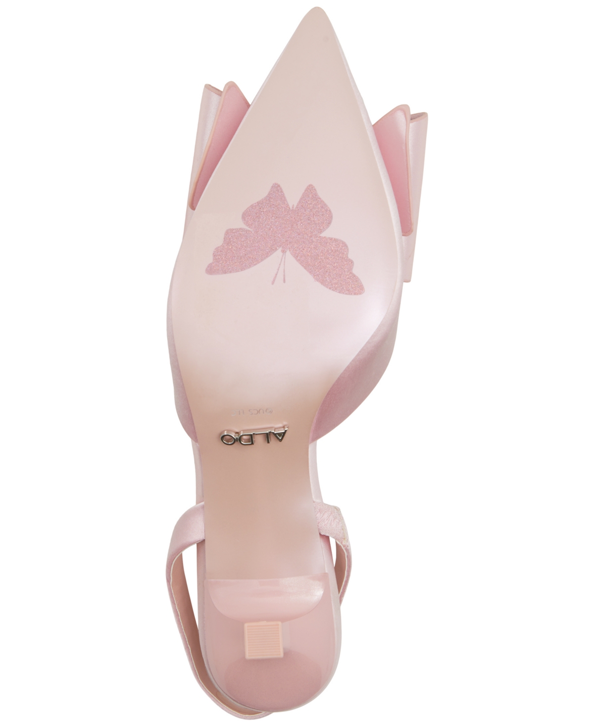 Aldo x Wicked Women's Perfectlypink Kitten-Heel Bow Pumps -Silver