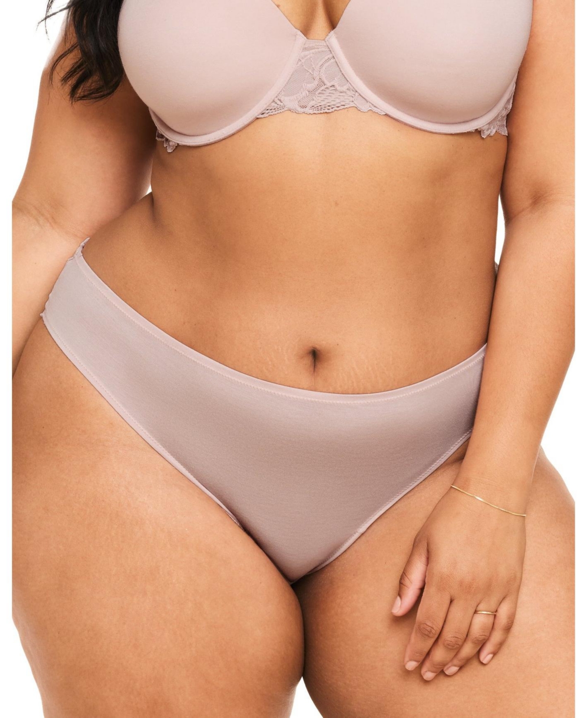 Plus Size Teagan Bikini Panty - Medium beige