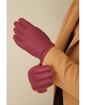 Women`s extra long Premium Lamb Leather Touchscreen Gloves "KEIRA"