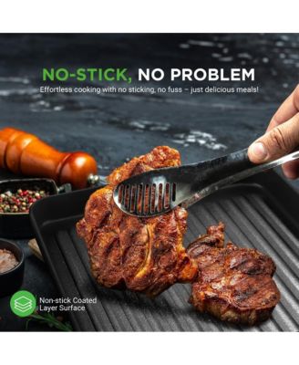 11   Hard-Anodized Nonstick Grill & Griddle - Dishwasher Safe Nonstick Grill Pan