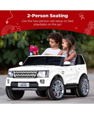 12V 3.7 MPH 2-Seater Licensed Land Rover Ride On Car Toy w/ Parent Remote Control