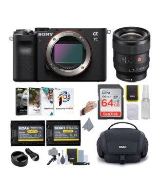 Sony Alpha a7C Full-Frame Mirrorless Camera (Black) Bundle with FE 24mm ...