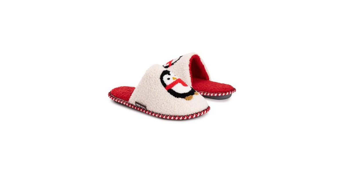Muk Luks Women's Novelty Reindeer Scuff Slipper
