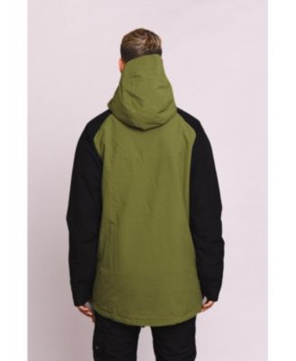 Men's Snow Park Overhead Jacket - Orange & Khaki