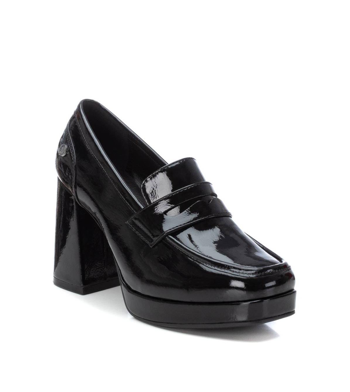 Xti Women's Patent Leather Heeled Moccasins By