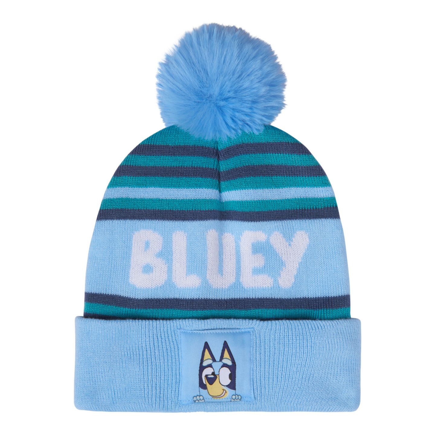 Толстовка Bluey Fleece Sweatshirt and Cotton Gauze Hat для мальчиков, цвет: Бирюзовый синий разноцветный — фото 3