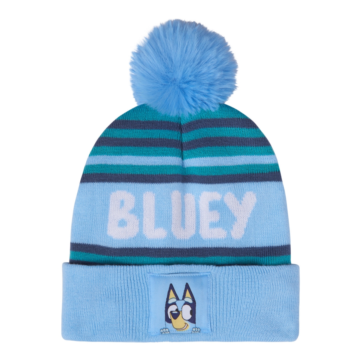 Bluey Little Boys Fleece Sweatshirt and Cotton Gauze Hat