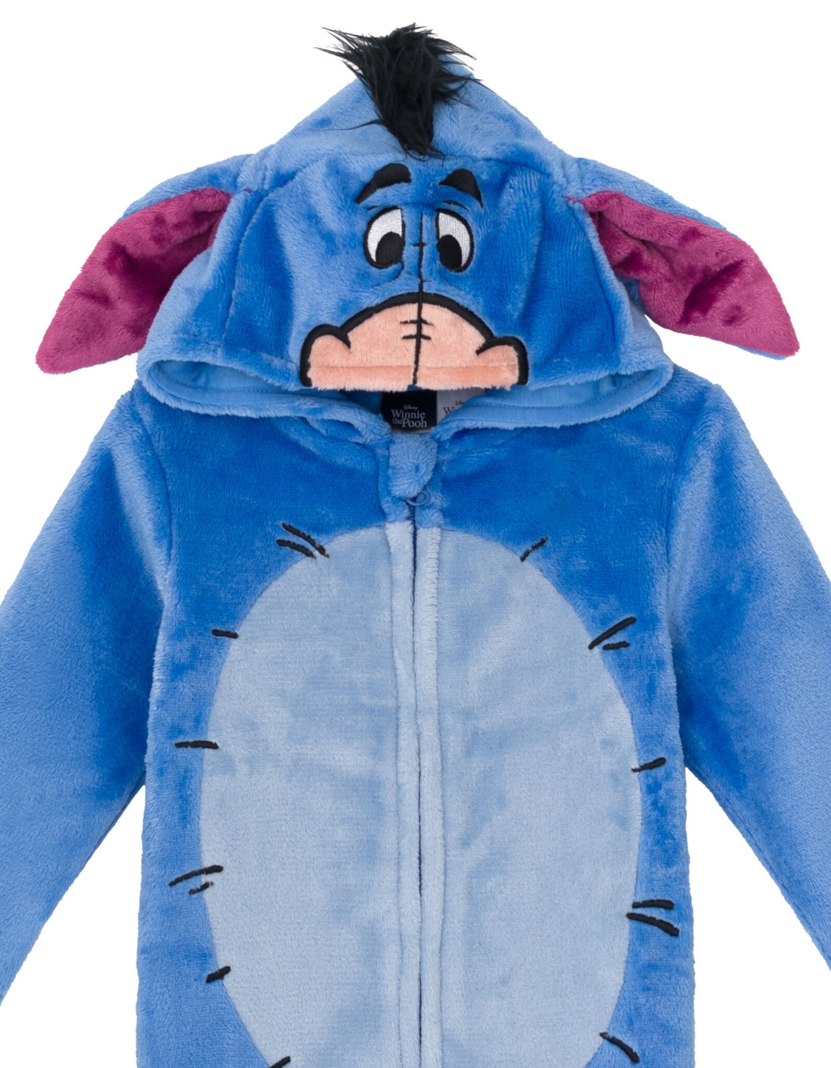 Winnie the Pooh Toddler Boys Disney TiggerZip Up Cosplay Coverall Tail - Eeyore