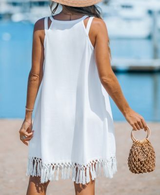 Women's Boho Breeze Tassel Cover Up Dress