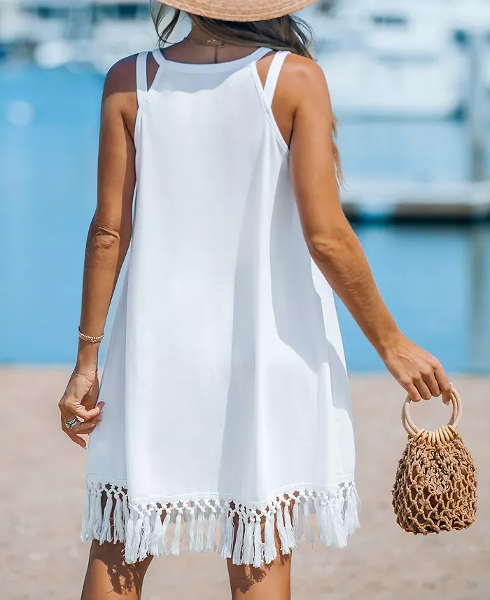 Women's Boho Breeze Tassel Cover Up Dress - thumbnail 6
