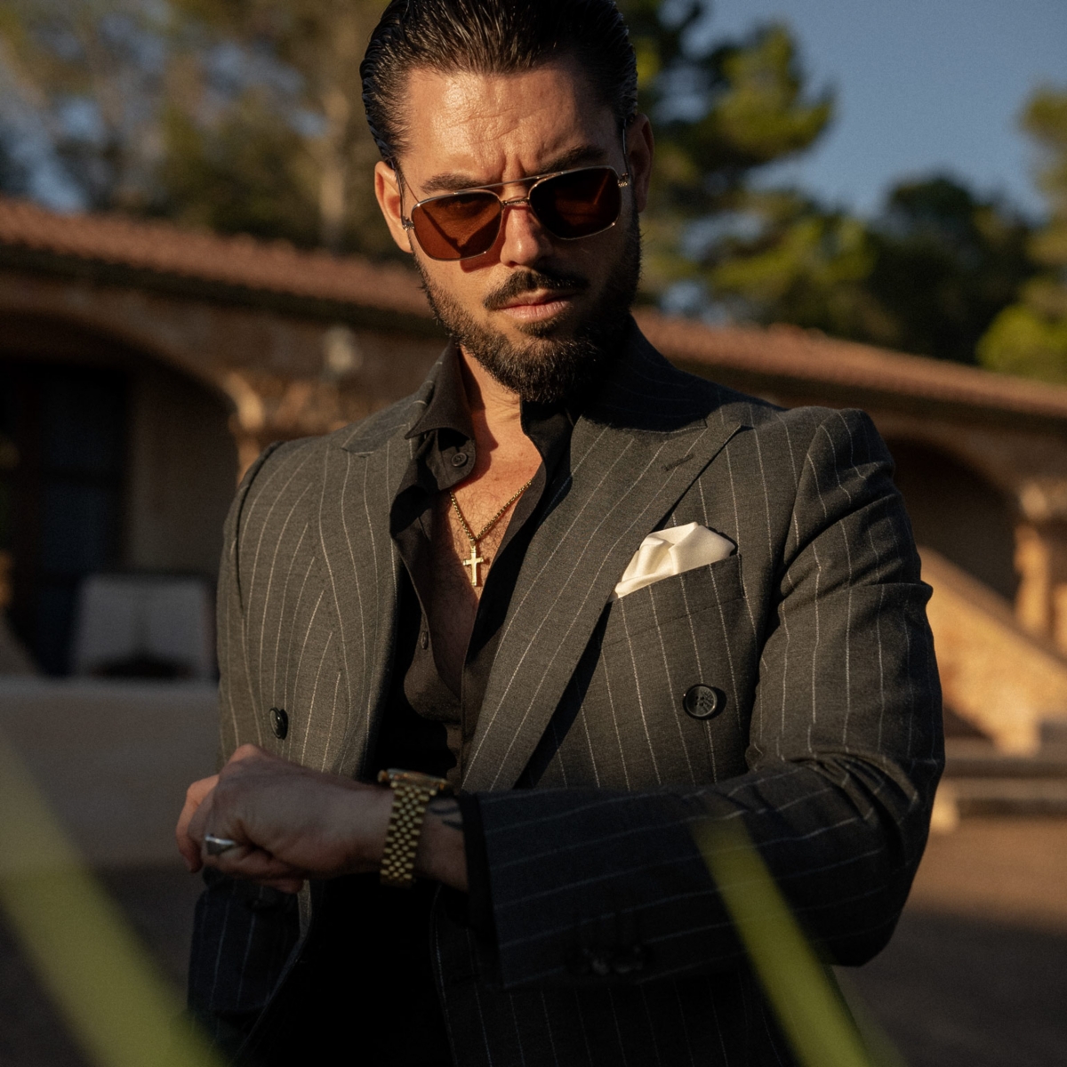 Men's Montecristo - Silk Pocket Square for Men - White