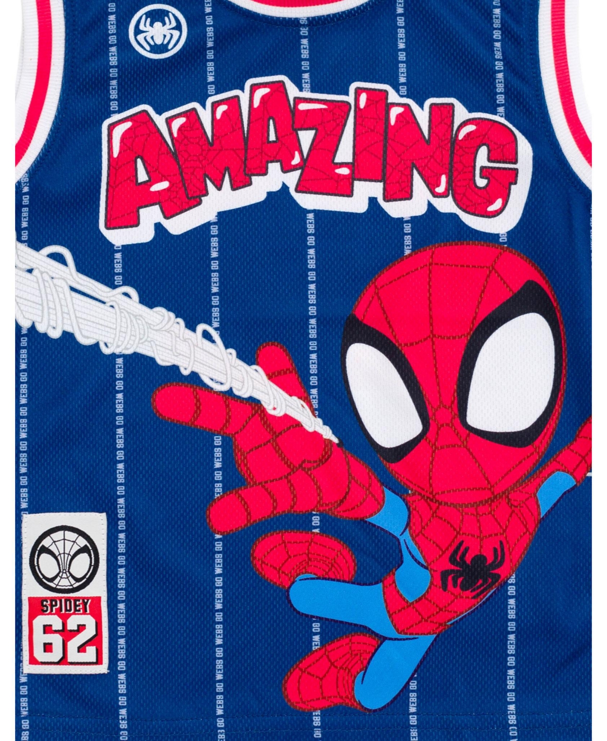 Marvel Toddler Boys Spider-Man Miles Morales Mesh Jersey Tank Top Shirt and Basketball Shorts to