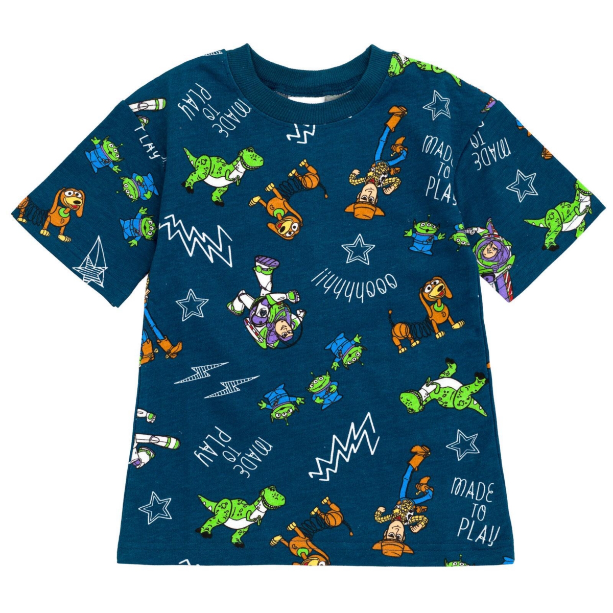 Disney Little Boys Mickey Mouse Lion King Toy Story Cars French Terry T-Shirt & Shorts Set to (12 Months - 10-12)